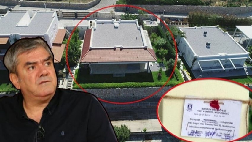 Yılmaz Özdil’in villasındaki kaçak kısımların yıkımına başlandı!