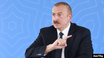 İlham Aliyev Twitterden duyurdu: Madagiz’de Azerbaycan bayrağı dikildi