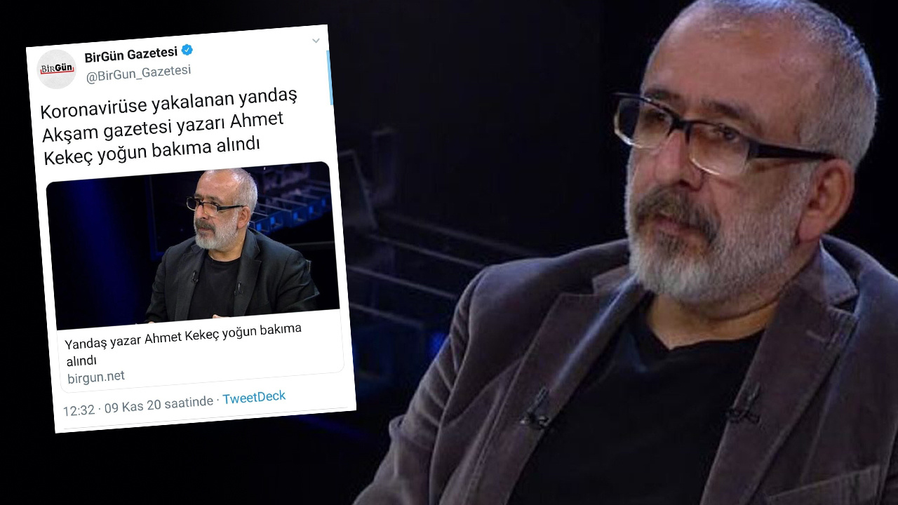 Havuz Gazetesi Akşam’ın Yazarı Ahmet Kekeç koronadan öldü