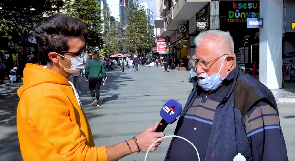 Sokak röportajını veren yaşlı amca karakolluk oldu, ifade veriyor