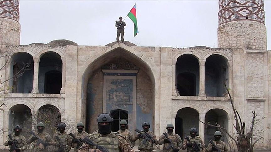 Karabağ’da işgal altında olan Ağdam’da yeniden ezan okundu