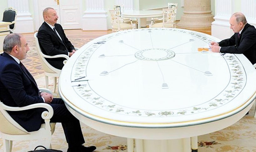 Masada Türkiye yer alamadı: Moskova’da, Aliyev, Paşinyan ve Putin’den ortak imza