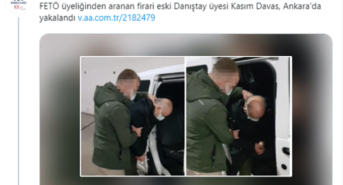 AKP’nin yayın organı Anadolu Ajansı’ndan ihraç Danıştay Üyesi Davas’a operasyon!