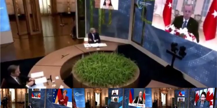 Biden, İklim Zirvesi’nde Erdoğan konuşmaya başlayınca salondan ayrıldı