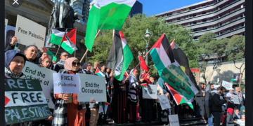 Avustralya’da İsrail protesto edildi: Filistin’de neler olduğunu dünyadaki herkese duyuruyoruz