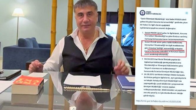 Sedat Peker’e tahsis edilen koruma polisinin belgesi ortaya çıktı