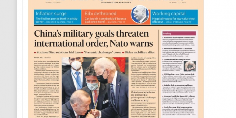 Financial Times’ın kapak fotoğrafına ‘Saray’ın danışmanından tepki