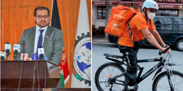 Eski Bakan yemek kuryesi oldu: Ülkeyi terk eden Cumhurbaşkanı Eşref Gani’nin kabinesinde yer alıyordu