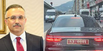 Rize Valisi’nin 3.7 milyonluk arabası tepki çekti: Vali Audi A8’e bindiği sürece IBAN’a para yok