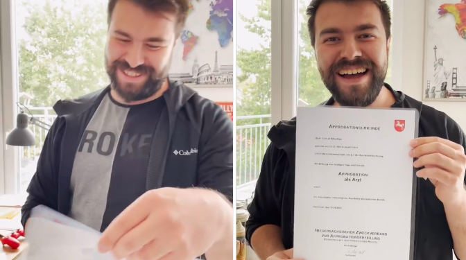 Almanya’da denkliği kabul edilen Dr. Cemal Altuntaş: Verdiğim emekler ve gösterdiğim sabrın sonucu