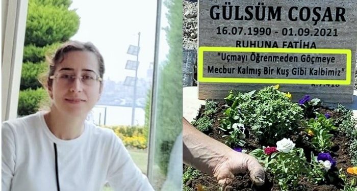 İhraç hakim Gülsüm Coşar’ın mezar taşındaki yazı AKP rejiminin zulmünü özetledi