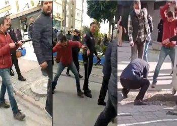 Vatandaşları öldüresiye döven ‘kırmızı montlu’, Güvenlik Şube Müdürü Ali Abdullah Baytok çıktı