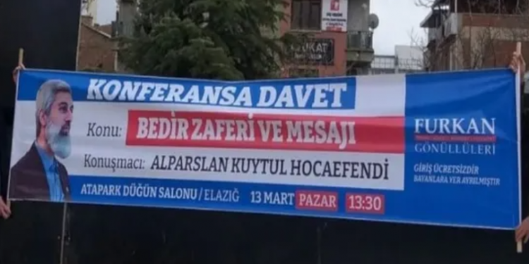 Alparslan Kuytul konferansı afişine 9 bin lira ceza