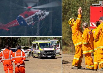 İçinde 5 kişinin bulunduğu helikopter Melbourne’de düştü