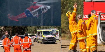 İçinde 5 kişinin bulunduğu helikopter Melbourne’de düştü