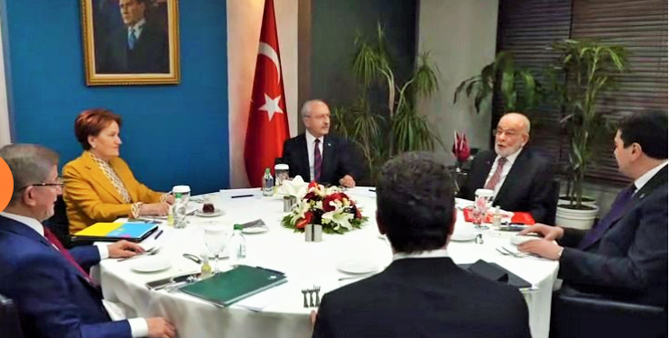 Yeniden bir araya gelen 6 parti liderinden ortak açıklama: Türkiye’yi karanlık günlerden çıkartma kararlılığı içerisindeyiz