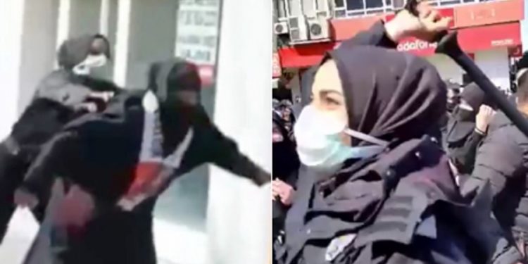 Polisten, Furkan Hareketiyle ilgili kan durduran konuşma: Kızlar bugün iyi stres attı, bayağı inlettirdi, türbanlı türbanlıya vurur mu diyor