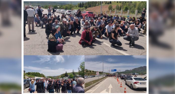 Aysel Doğan’ın cenaze konvoyunun Dersim’e girişine polis engeli