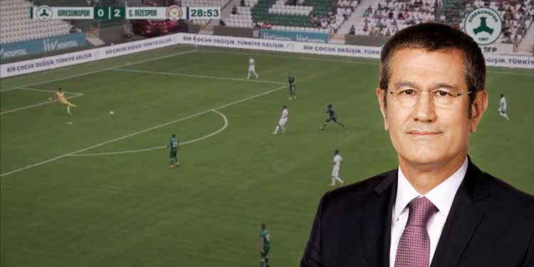 Giresunspor tribünlerinden ‘Canikli elini Giresun’dan çek’ tezahüratı