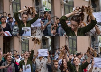 Kadınlar, İran Başkonsolosluğu’nda: Mahsa’nın mücadelesi hepimizindir