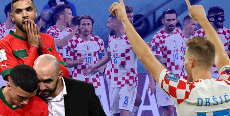 Hırvatistan, dünya üçüncüsü oldu:Fas’ı 2-1 mağlup etti