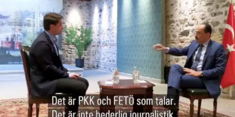 İsveçli gazeteci uyuşturucu ve mafya liderlerini sordu: Saray’ın Danışmanı  Kalın yayını terk etti