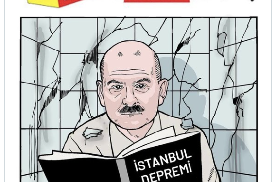 Soylu’nun akıldışı ‘deprem’ açıklamasını Leman da kapağına taşıdı