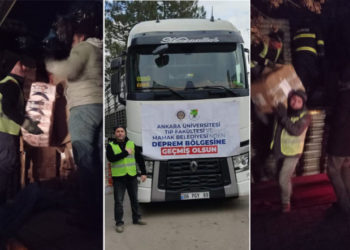 KHK’lı imam ‘672’li yazılı TIR’la depremzedelere yardım götürdü
