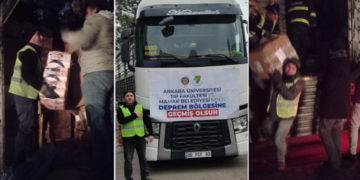 KHK’lı imam ‘672’li yazılı TIR’la depremzedelere yardım götürdü