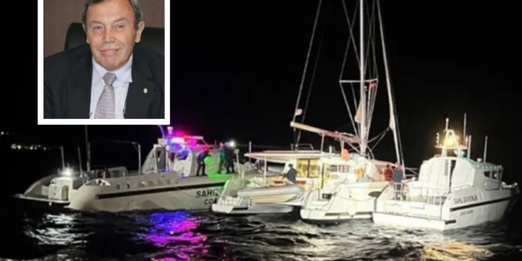 Kahramanmaraş’ta binası yıkılan müteahhit, tekneyle kaçarken yakalandı