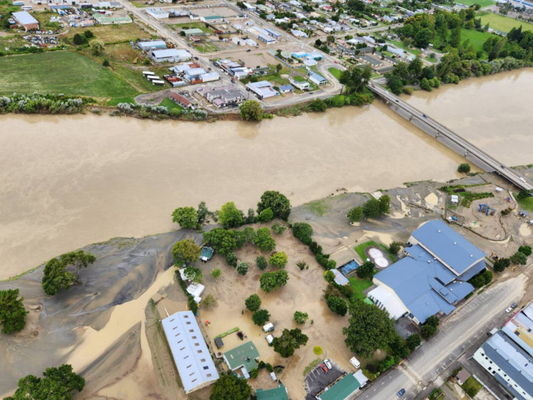 A view of flood damage in the the aftermath of cyclone Gabrielle in Hawke?s Bay, New Zealand, in this picture released on  February 15, 2023.  New Zealand Defence Force/Handout via REUTERS    THIS IMAGE HAS BEEN SUPPLIED BY A THIRD PARTY. NO RESALES. NO ARCHIVES